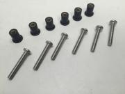 6 PCS 3/16" INNER DIA. WELL NUTS WITH SCREWS FOR KAYAK CANOE SMA